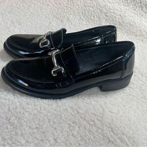 Browns Patent Leather Black Bit Loafer Sz 7.5 38 Made in Italy
